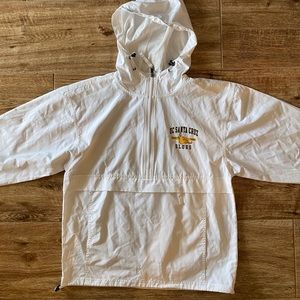 White UC Santa Cruz Champion Windbreaker Size: S